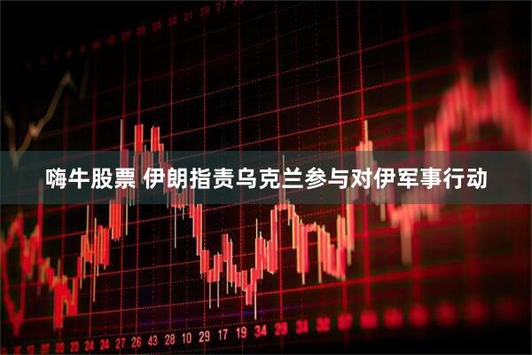 嗨牛股票 伊朗指责乌克兰参与对伊军事行动